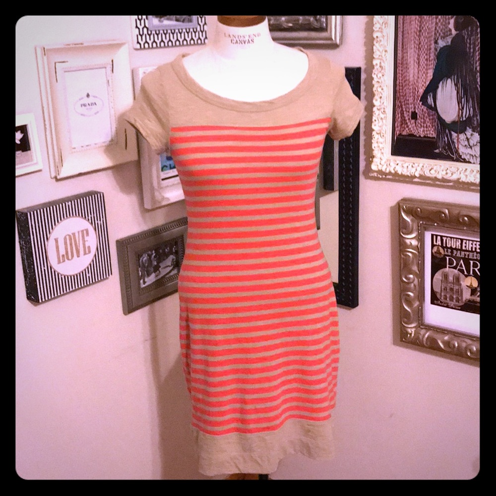 Banana Republic Striped T-Shirt Dress